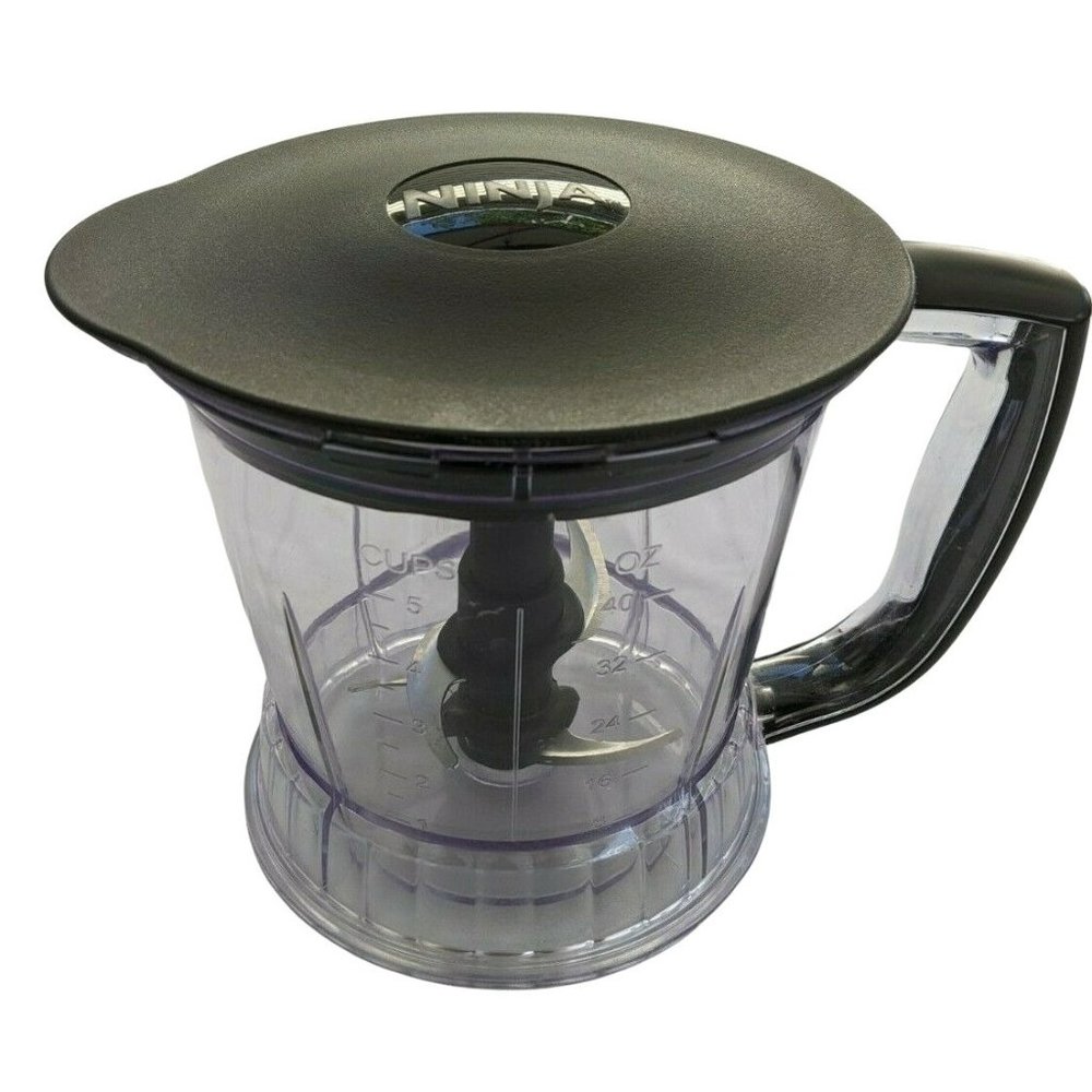 Ninja QB1004 Food Processor 5 Cup 40 Oz. Pitcher, LID and Blades- REPLACEMENTS